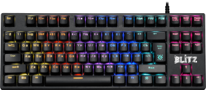 Клавиатура Defender GK-240L Blitz RU,Rainbow Механика фото №17962