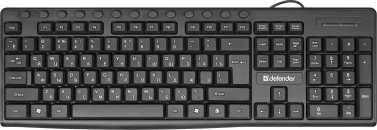 Клавиатура Defender HB-719 Action RU,черный,мультимедиа фото №18390