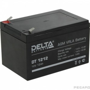 Аккумулятор Delta DT 1212 (12 А\ч, 12В) свинцово- кислотный аккумулятор фото №18452