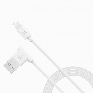 Кабель HOCO UPL11 USB (m)-Lightning (m) 1.2м 2.0A силикон боковой белый фото №18754