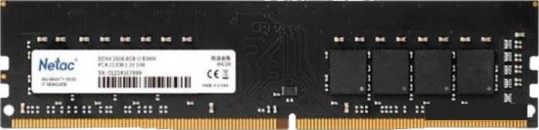 Память DDR IV 08GB 2666MHz Netac Basic CL19 1.2V / NTBSD4P26SP-08 фото №18976
