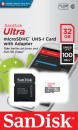 Память MicroSDHC 032Gb SanDisk Class10 U1 Ultra Android 100MB/s с адапт. (SDSQUNR-032G-GN3MA) фото №18979