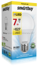 Светодиодная (LED) Лампа Smartbuy-A60-07W/3000/E27 фото №19089