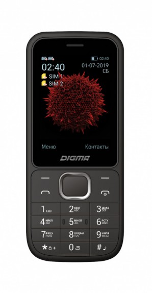 Мобильный телефон Digma Linx C240 32Mb черный/серый 2Sim 2.4" TN 240x320 0.08Mpix LT2057PM фото №19116