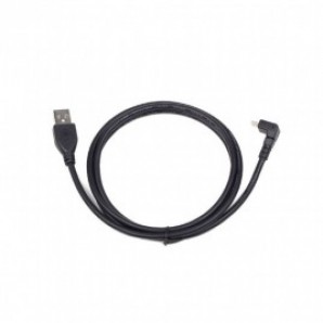 Кабель USB -Am/microB 5p 1.8 m Gembird угловой черный CCP-mUSB2-AMBM90-6 фото №19268