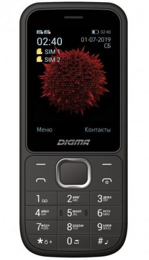 Мобильный телефон Digma Linx C240 32Mb черный 2Sim 2.44" TN 240x320 0.08Mpix LT2060PM фото №19416
