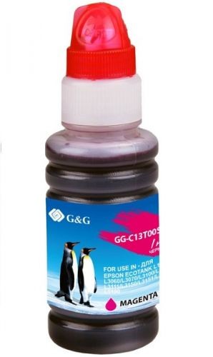 Чернила G&G GG-C13T00S34A пурпурный 70мл для L1110, L3151, L3100, L3101, L3110, L3150 фото №19431