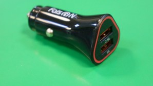 Автомобильный адаптер FaisON A-6 Shape 2 USB 3.1A, пластик, чёрный фото №19491