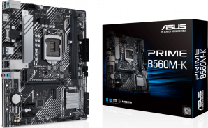Материнская плата Asus Soc-1200 PRIME B560M-K micro-ATX 2xDDR4 PCIEx16 2xPCIEx1 2xM.2 VGA HDMI GLAN RTL фото №19533