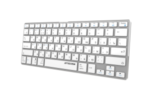 Беспроводная клавиатура Jet.A SlimLine LINE K2 BT, серебристый, Bluetooth с аккумулятором фото №19585