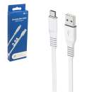 Кабель Borofone BX23 USB 2.0 - TYPE-C 1.0м 2,4A плоский белый фото №19691