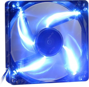 Вентилятор DEEPCOOL Wind Blade BLUE 120x120x25мм (пит. от мат.платы и БП, полупрозрачный, синяя подсветка, 1300об/мин) Retail blister фото №19782
