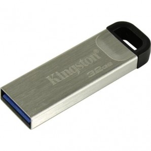 Память Flash USB 32 Gb Kingston Kyson DTKN/32GB USB3.2 серебристый/черный фото №19955