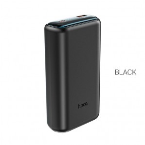 Внешний аккумулятор HOCO Q1A, Kraft, 20000mAh, литий-полимерный, дисплей, 1 USB выход, Type-C, QC3.0, PD, чёрный фото №19984