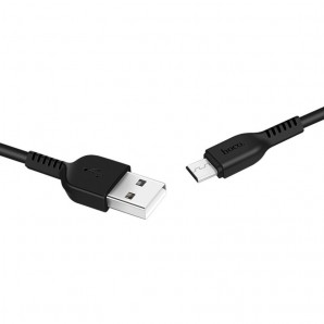 Кабель USB -Am/microB 5p 2.0м HOCO X20 2A силикон черный фото №20203