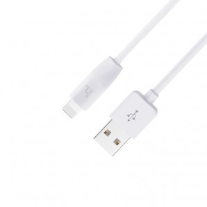 Кабель HOCO X1 USB (m)-Lightning (m) 3.0м 2.4A силикон белый фото №20239