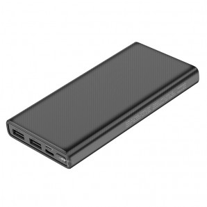 Внешний аккумулятор HOCO J55 10000mAh, пластик, 2 USB выхода, индикатор, 2.0A, черный фото №20300