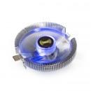 Вентилятор ExeGate Wizard EE91-PWM.BLUE, Al, all sockets, TDP 75W, Hydro bearing, 4pin, 22db голуб подсв фото №20337