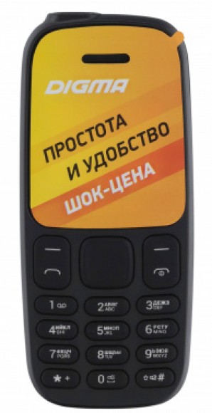 Мобильный телефон Digma Linx A106 32Mb черный 2Sim 1.44" 68x98 LT1065PM фото №20379