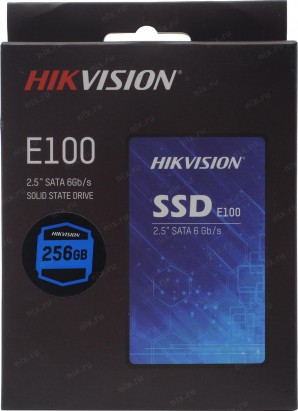 Твердотельный накопитель SSD 2.5" 256 GB Hikvision E100 [HS-SSD-E100/256G] SATA 6Gb/s, 550/450, IOPS 60/68K, MTBF 2M, 3D NAND TLC, 120TBW, 0,43DWPD, RTL фото №20414
