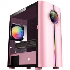 Корпус 1STPLAYER INFINITE SPACE IS3 Pink / mATX, TG / 1x120mm RGB fan inc. / IS3-PK-1F2-W фото №20430