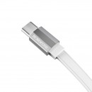 Кабель Borofone BU8 USB 2.0 - TYPE-C 1.2м 3.0A плоский белый фото №20684