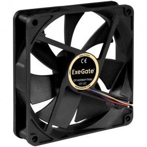 Вентилятор для корпуса Exegate EX14025B4P-PWM (140x140x25 мм, двойной шарикоподшипник, 4pin, PWM, 28dBA) фото №20726