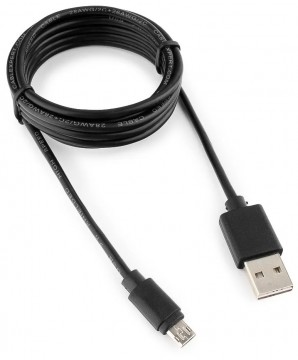 Кабель USB -Am/microB 5p 1.8 m Gembird черный CC-mUSBDS-6 фото №20739