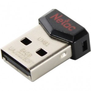 Память Flash USB 64 Gb Netac UM81 Ulra Compact USB2.0 [NT03UM81N-064G-20BK] фото №20827