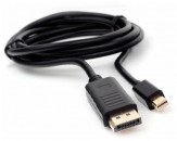 Кабель mini DisplayPort(m) - DisplayPort 1.8м Cablexpert CCP-mDP2-6 , 20M/20M, v.1.2, 4K, черный, позол.разъемы фото №20846
