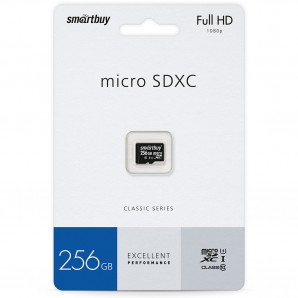 Память MicroSDXC 256GB Smart Buy Class 10 UHS-1 без адаптера фото №21054