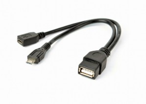 Кабель OTG micro USB ----> USB Cablexpert , 0.15м, с доп питанием A-OTG-AFBM-04 фото №21248