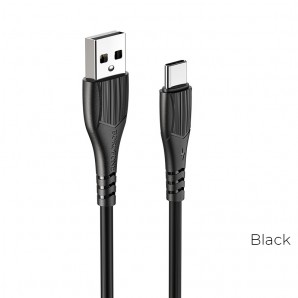 Кабель HOCO BX37 USB 2.0 - TYPE-C 1.0м 3.0A силикон белый фото №21268
