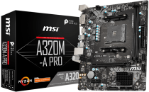 Комплект Материнская плата MSI Soc-AM4 A320M-A PRO + Процессор AMD Athlon 3000G фото №21483
