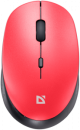Мышь беспроводная беззвучная Defender Auris MB-027 красный,4D,800-1600dpi фото №21506
