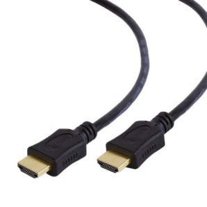 Кабель HDMI-HDMI <01м> Cablexpert CC-HDMI4L-1M, v2.0, 19M/19M, серия Light, черный, позол.разъемы, экран фото №21509