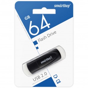 Память Flash USB 64 Gb Smart Buy Scout Black фото №21560