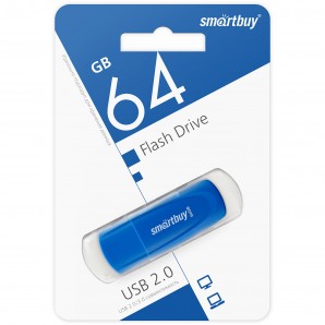 Память Flash USB 64 Gb Smart Buy Scout Blue фото №21561