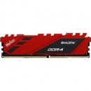 Память DDR IV 08GB 3200MHz Netac Shadow CL16 1.35V / NTSDD4P32SP-08R / Red / with radiator фото №21587