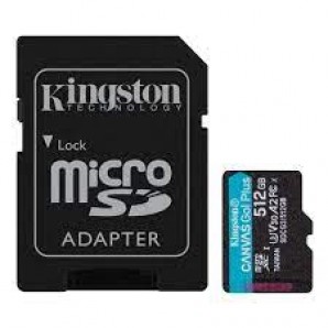 Память MicroSDXC 512GB Kingston Class10 170R A2 U3 V30 Canvas Go Plus с адапт.(SDCG3/512GB) фото №21660