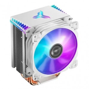 Вентилятор JONSBO PISA A5 ARGB White LGA1700/1200/115X/AM5/AM4 (TDP 265W, PWM, 120mm ARGB Fan, 5 тепловых трубок, 4-pin, белый) Retail фото №22033