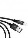 Кабель HOCO X14 USB (m)-Lightning (m) 1.0м 2.0A ткань черный фото №22084