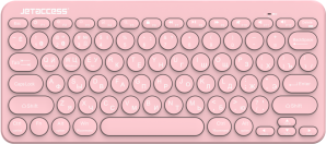 Беспроводная клавиатура Jet.A SlimLine LINE K12 BT (USB 2,4G/bluetooth),розовая фото №22135