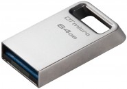 Память Flash USB 64 Gb Kingston DT Micro , (USB 3.2, 200 МБ/с при чтении) фото №22198