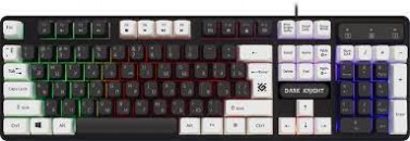 Клавиатура Defender Dark Knight GK-077 RU,бел-черн,104кн,радужная фото №22353
