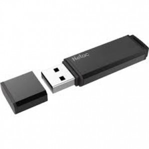 Память Flash 256GB Netac U351 <NT03U351N-256G-30BK>, USB3.0, с колпачком, металлическая чёрная фото №22396