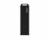 Память Flash USB 64 Gb Netac U351 , USB2.0, с колпачком, металлическая чёрная фото №22411