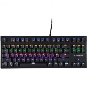 Клавиатура SUNWIND SW-K900G механическая черный USB Multimedia for gamer LED фото №22446
