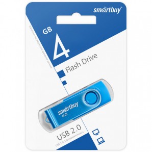 Память Flash USB 04 Gb Smart Buy Twist Blue фото №22499