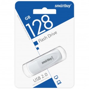 Память Flash USB 128 Gb Smartbuy Scout White USB 3.0 фото №22624